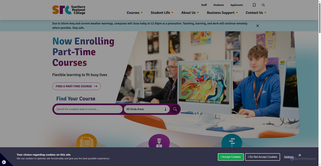 Security scan screenshot of https://www.src.ac.uk/