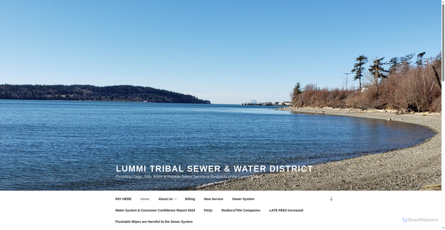 Security scan screenshot of https://lummiswd.gov/