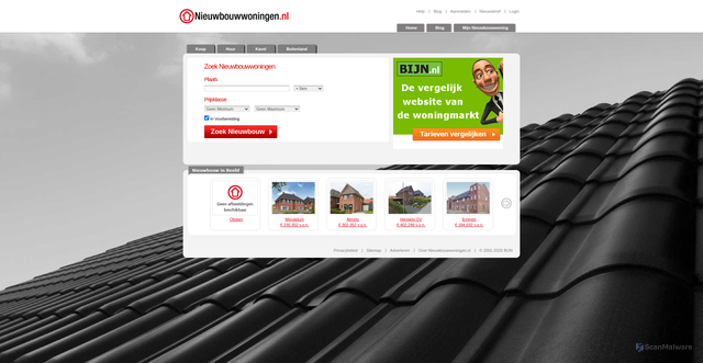 Security scan screenshot of https://nieuwbouw-woningen.nl