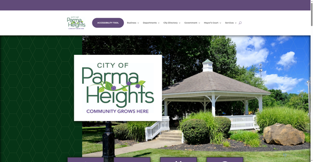 Security scan screenshot of https://parmaheightsoh.gov/