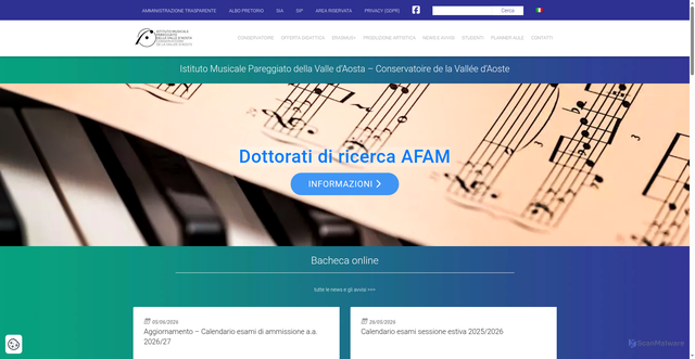 Security scan screenshot of https://www.consaosta.it