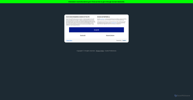 Security scan screenshot of https://townofwordenwi.gov/