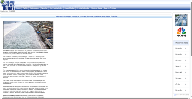 Security scan screenshot of https://inlandnewstoday.com/story.php?s=80976