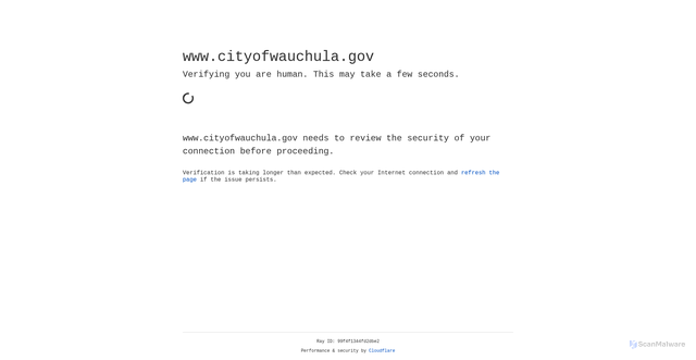 Security scan screenshot of https://www.cityofwauchula.gov/