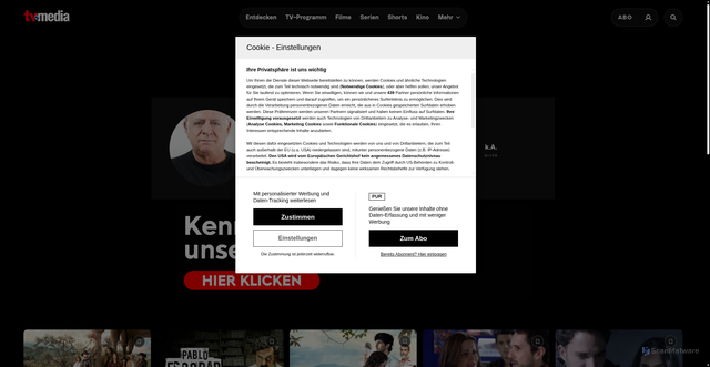 Security scan screenshot of https://www.tv-media.at/personen/german-quintero?srsltid=AU7gw4VaylzSnpkt57_STkfUbrWAyMo7MSWZToGgVZDCa-qoKcphgxdv