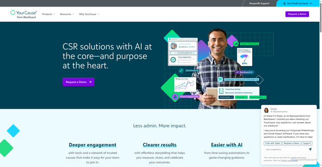 Security scan screenshot of https://section.yourcause.com