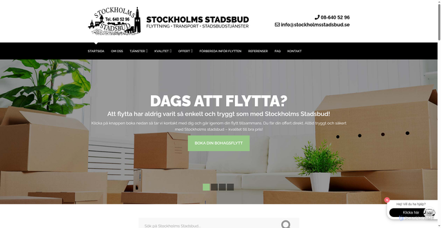 Security scan screenshot of https://stockholmsstadsbud.nu