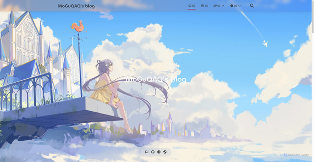 Security scan screenshot of https://mgblog-8mm8utp7bf.edgeone.app/