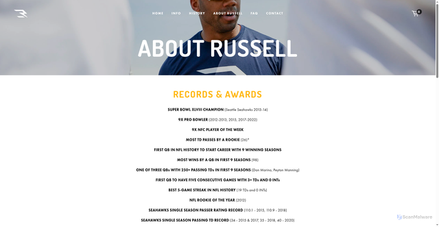 Security scan screenshot of https://www.thepassacademy.com/about-russell