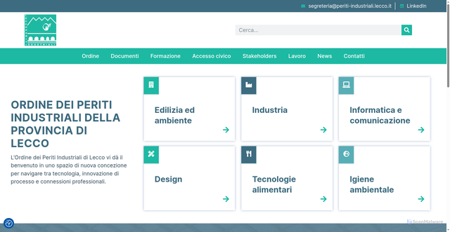 Security scan screenshot of https://www.collegioperiti-lecco.org