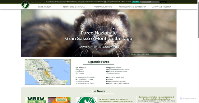 Security scan screenshot of https://www.gransassolagapark.it