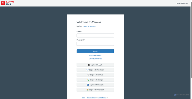 Security scan screenshot of https://a1096-347326392.cluster74.canvas-user-content.com