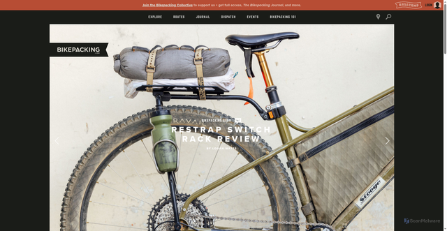 Security scan screenshot of https://bikepacking.com
