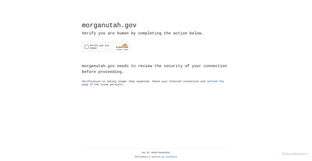 Security scan screenshot of https://morganutah.gov/