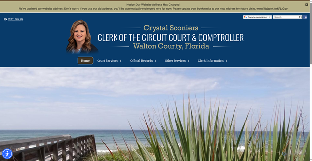 Security scan screenshot of https://waltonclerkfl.gov/