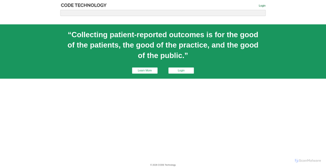 Security scan screenshot of https://patientoutcomes.com