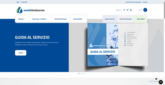 Security scan screenshot of https://www.emiliambiente.it