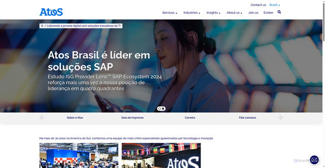 Security scan screenshot of https://br.atos.net