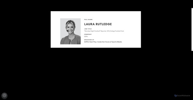 Security scan screenshot of https://events.fastcompany.com/innovation-festival/speaker/2508526/laura-rutledge