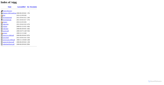 Security scan screenshot of https://stpg.csail.mit.edu