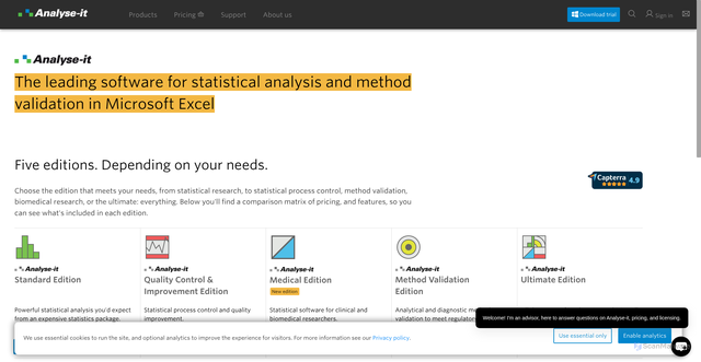 Security scan screenshot of https://analyse-it.com