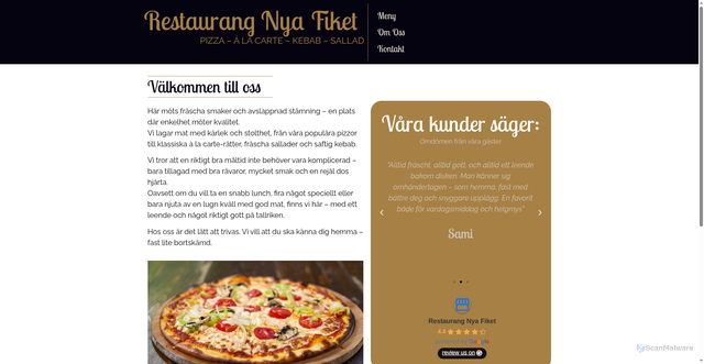 Security scan screenshot of https://xn--sterbypizza-qfb.se