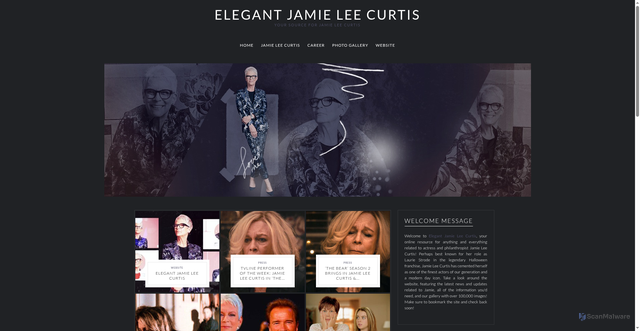 Security scan screenshot of https://jamie-lee-curtis.com/