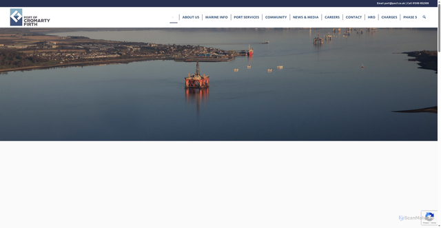 Security scan screenshot of https://www.pocf.co.uk/