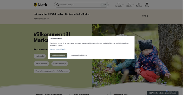 Security scan screenshot of https://www.mark.se/