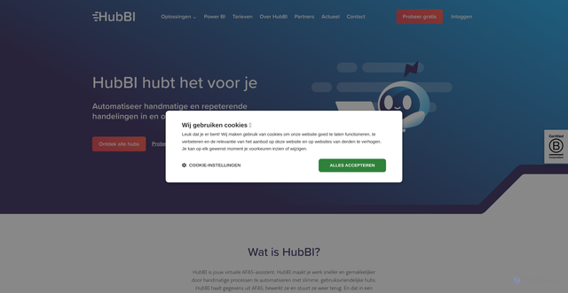 Security scan screenshot of https://hubbi.nl
