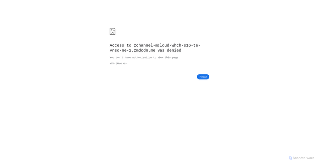 Security scan screenshot of https://zchannel-mcloud-whch-s16-te-vnso-ne-2.zmdcdn.me