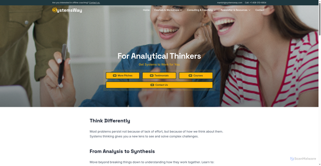 Security scan screenshot of https://systemsway-website.pages.dev/pitches/for-analytical-thinkers/