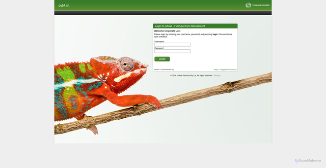 Security scan screenshot of https://fsr.cvmailuk.com