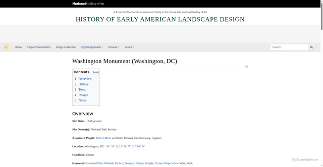 Security scan screenshot of https://heald.nga.gov/mediawiki/index.php/Washington_Monument_(Washington,_DC)