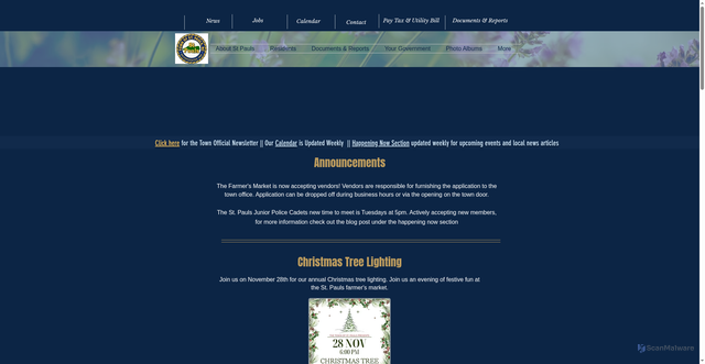 Security scan screenshot of https://www.stpaulsnc.gov/