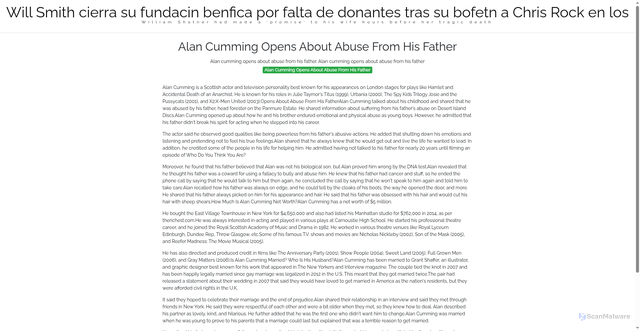 Security scan screenshot of https://mailsysmailfavefave-2p2y552xb5.edgeone.app/23422-alan-cumming-opens-about-abuse-from-his-father.html