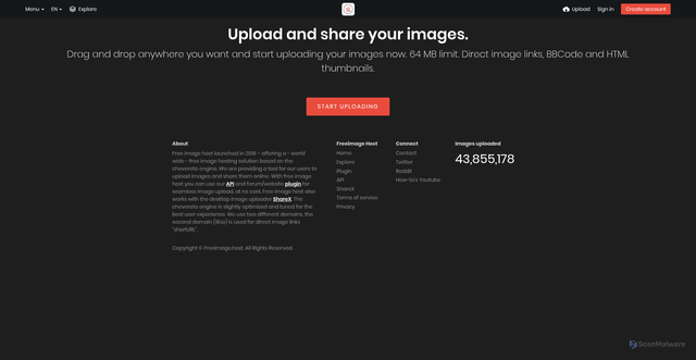 Security scan screenshot of https://iili.io