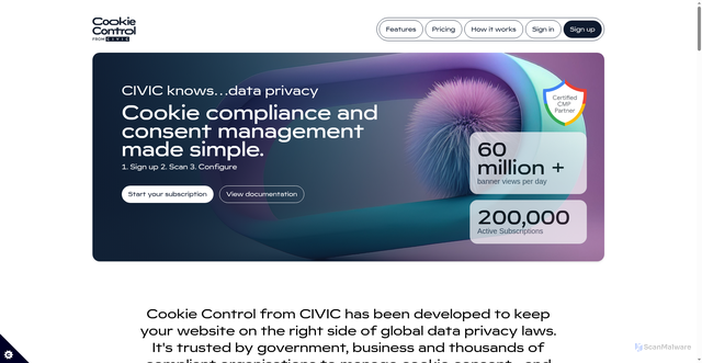 Security scan screenshot of https://cc.cdn.civiccomputing.com