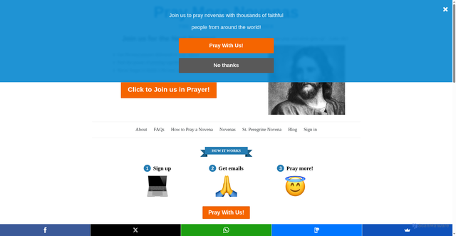 Security scan screenshot of https://praymorenovenas.com
