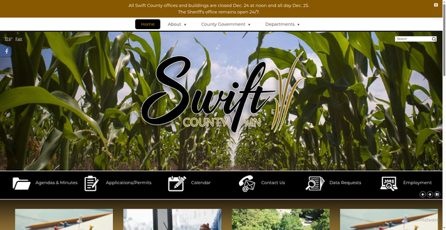 Security scan screenshot of https://swiftcounty.gov/