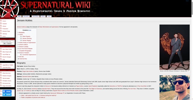 Security scan screenshot of https://supernaturalwiki.com/Jensen_Ackles
