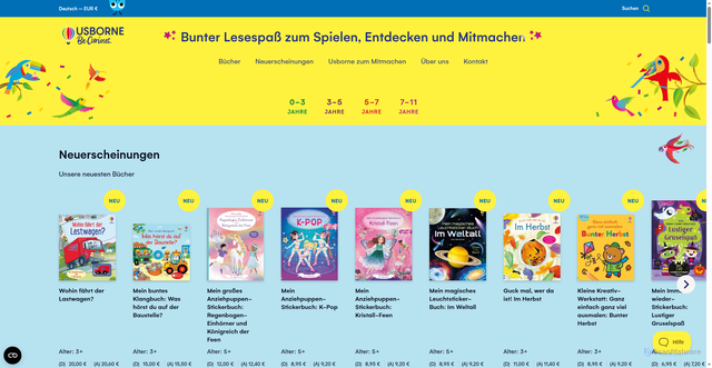 Security scan screenshot of https://usborne.com