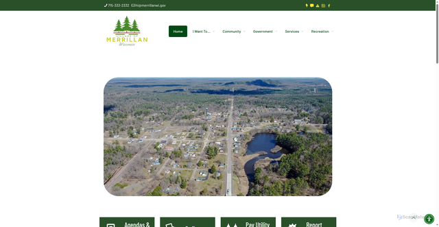 Security scan screenshot of https://merrillanwi.gov/