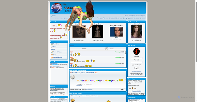 Security scan screenshot of posetteforever.com