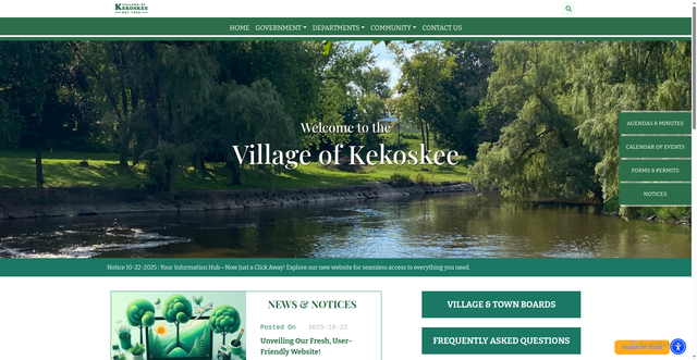 Security scan screenshot of https://kekoskee.gov/