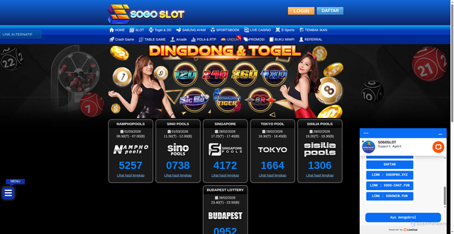 Security scan screenshot of https://sogodex.sbs/desktop/game/togeldd/togel