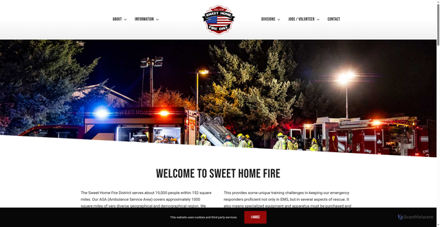 Security scan screenshot of https://sweethomefireor.gov/