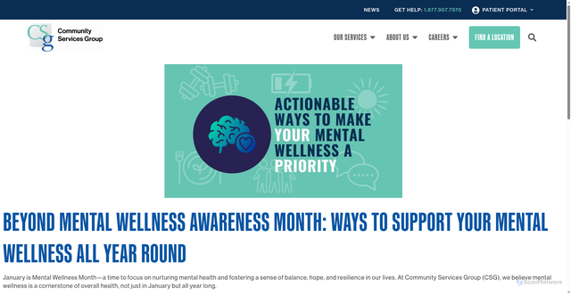 Security scan screenshot of https://csgonline.org/2025/01/mental-wellness-month-and-beyond/
