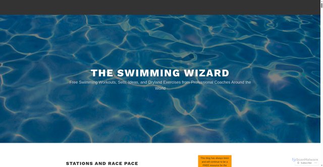 Security scan screenshot of https://swimmingwizard.com/