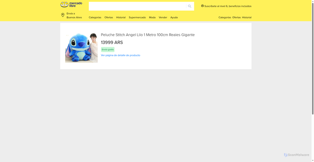 Security scan screenshot of http://mercadolibre-details-challenge-kohl.vercel.app/